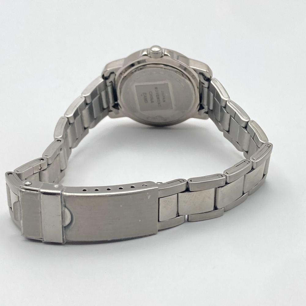 TFX Bulova Women's Watch 28mm Silver Tone Date WR Brushed New Battery 7.25" - Picture 11 of 15